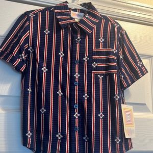 Kids LuLaRoe Thor button down tshirt.size 2